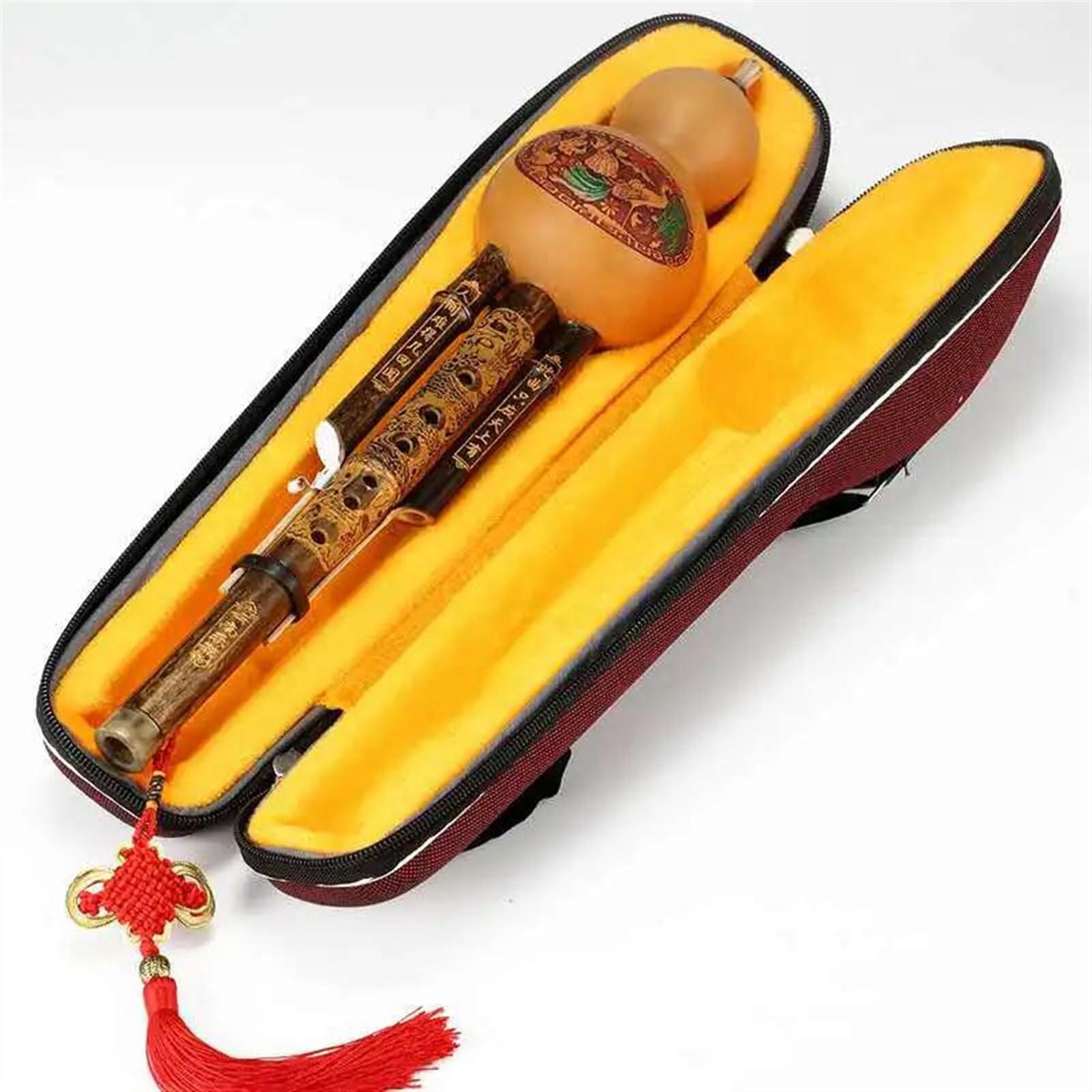 C Key Hulusi Tradicional Chino Calabaza Cucurbitáceas Flauta Étnica Instrumento De Viento De Madera Para Amantes De La Música Hulusi Profesional