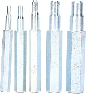 5 Pcs CT-193 Swage Punch Kit, 1/4~5/8in Alloy Steel Swaging Tool Drill Bit Set Tube Expander