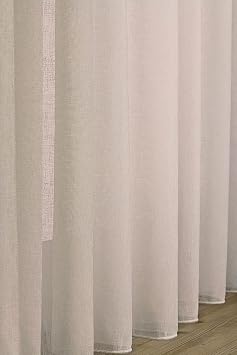 Gauze Fabric Design Folded Bej KETEN PLUS YÜKSEK KALİTELİ TÜL PERDE 300 x 260