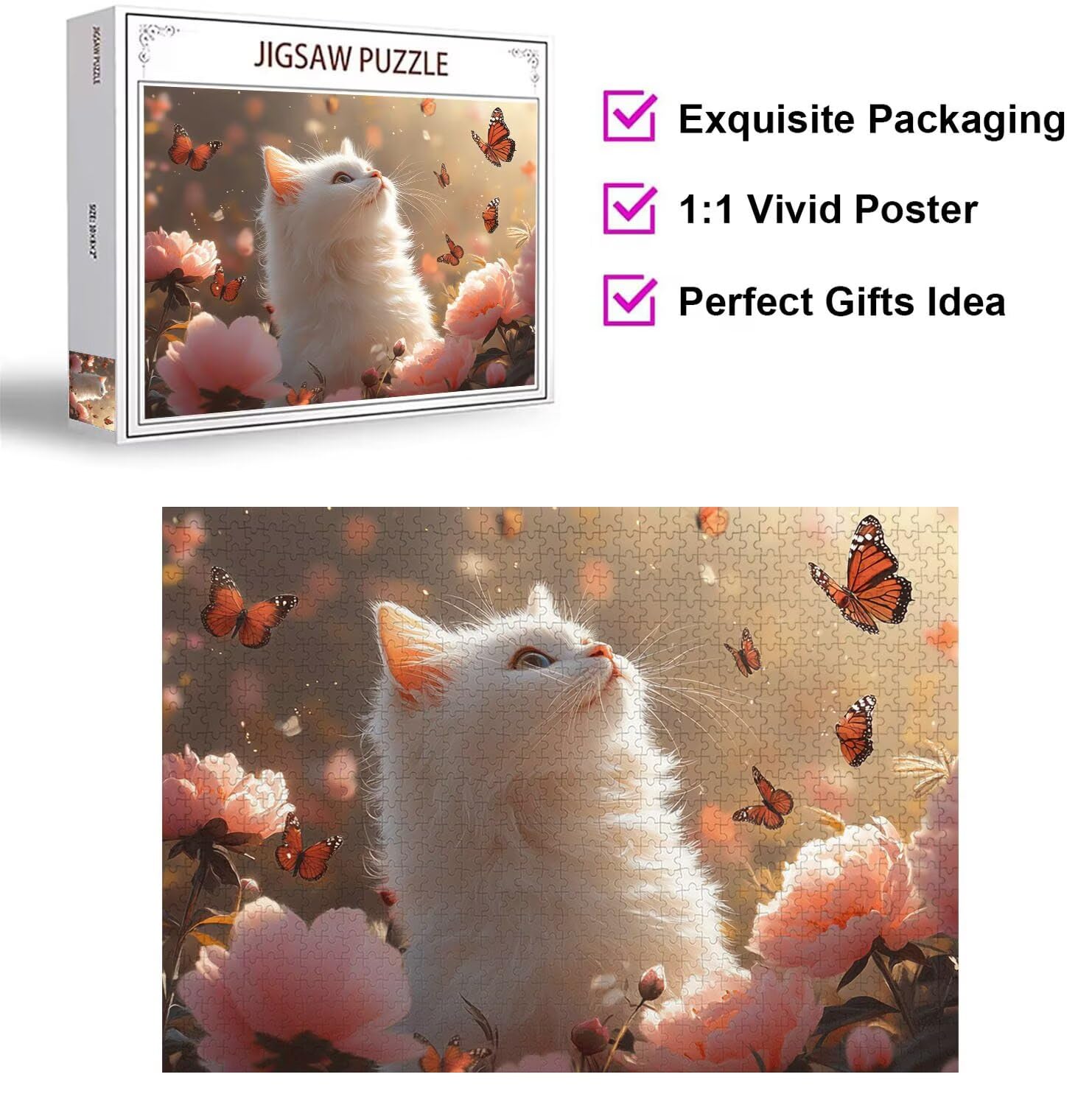 Puzzle 6000 Pezzi Animali Puzzle Classici per Gioco Familiare, n-133 | Impossibile Puzzles, Intrattenimento Creativo, Rilassamento e Intelligence, Regalo per Amore e Amico, Decorazioni Casa, Fiori