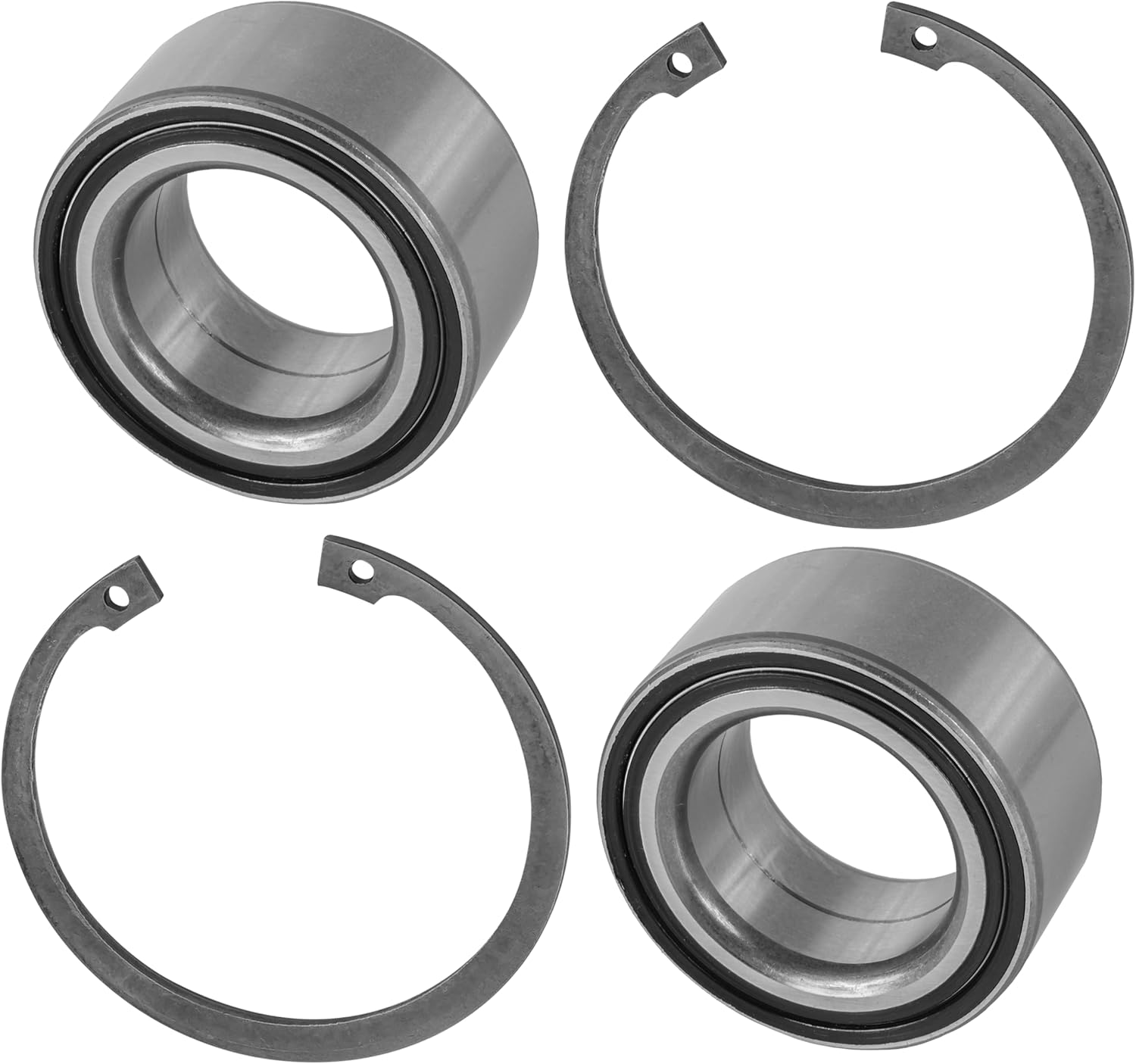 Caltric Knuckle Ball Bearing And Retaining Ring Clips Compatible with Polaris Front/Rear General 1000 EPS/EPS Deluxe/EPS Premium 2016-2020 / RZR 570 2016-2020