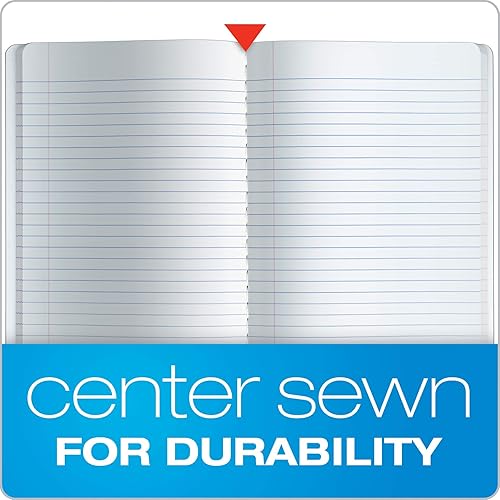 Miniatura 4 de TOPS cuaderno para composiciones veteado, 7.5 x 9.75 pulgadas, tapa dura, 100 hojas, caja de 12 cuadernos, Negro/Blanco