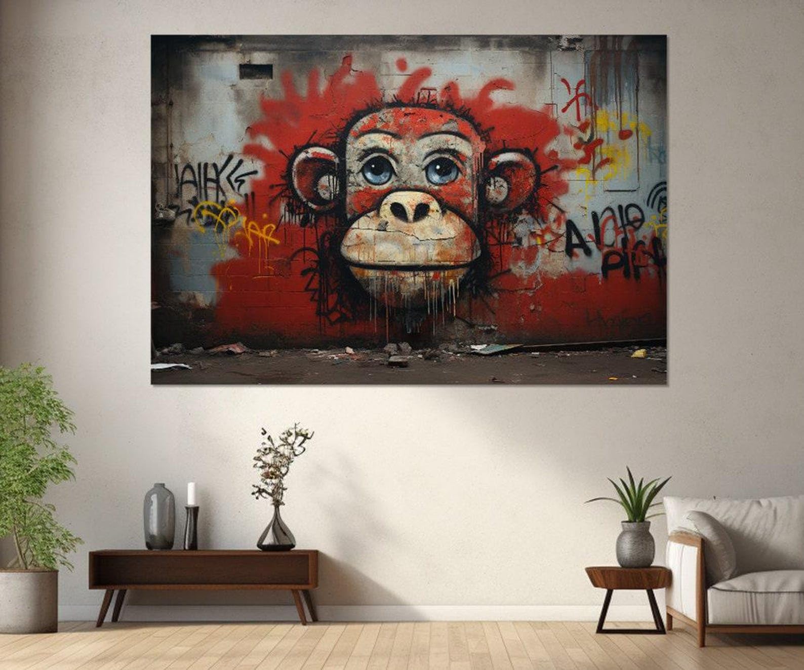 Singe ennuyé affiche moderne pour exprimer votre style - 8