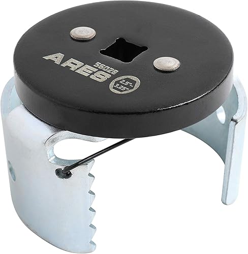 ARES 56028 - Llave de filtro de aceite universal - Unidad de 38 pulgadas - Elimina filtros de aceite estilo giratorio de 2.5 a 3.25 pulgadas de