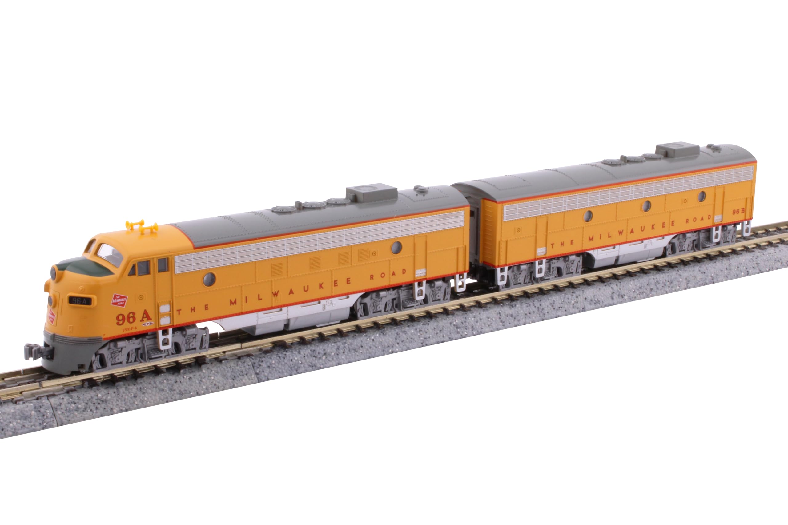 106-0432 FP7A+F7B Milwaukee Road Post 1955 Scheme 2 voitures de collection