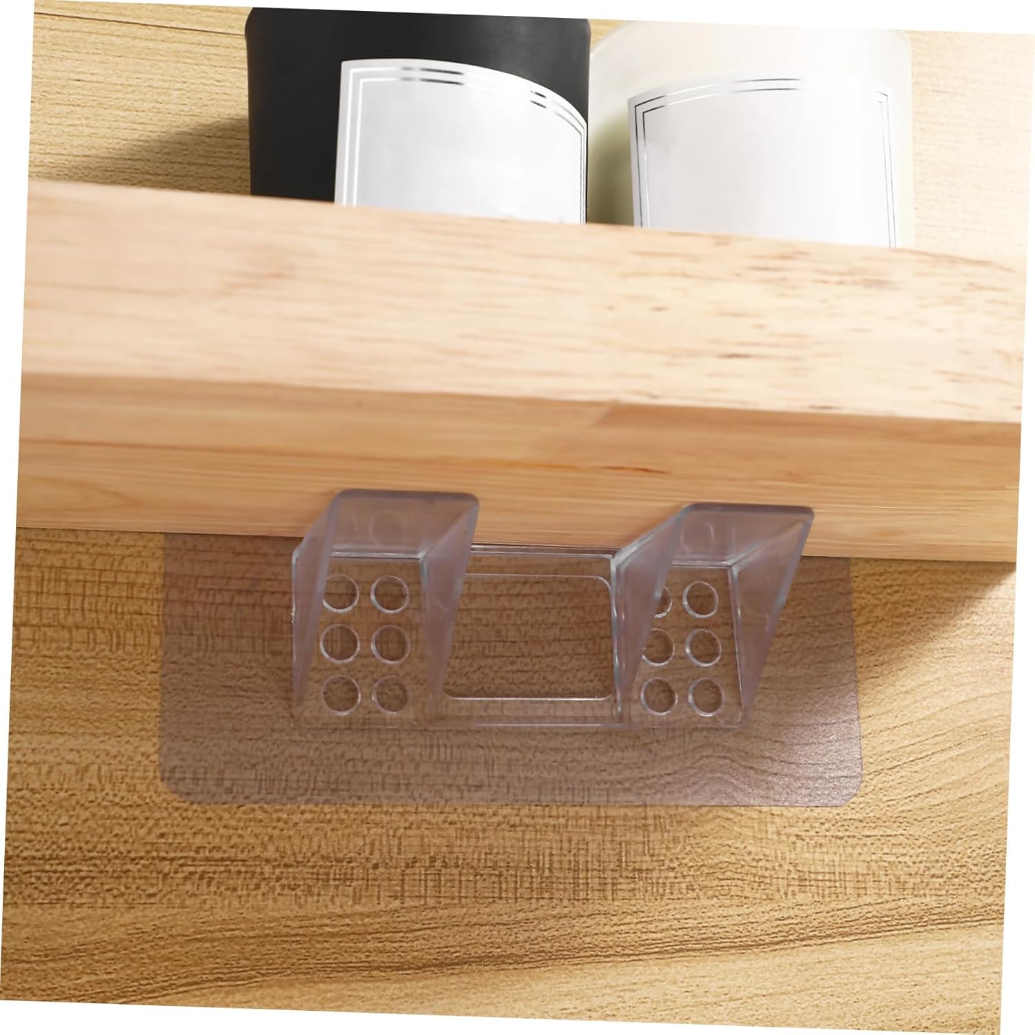 Gadpiparty 24pcs Clear Shelf Pegs No Drilling Support for Cabinets Closets Heavy-Duty Shelf Holders for Reinforced Design Versatile Application