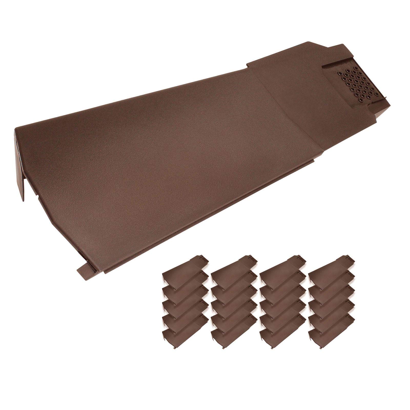 Klober KR9790-0247 Contract Dry Verge Unit (20 Pack) - Right, Brown