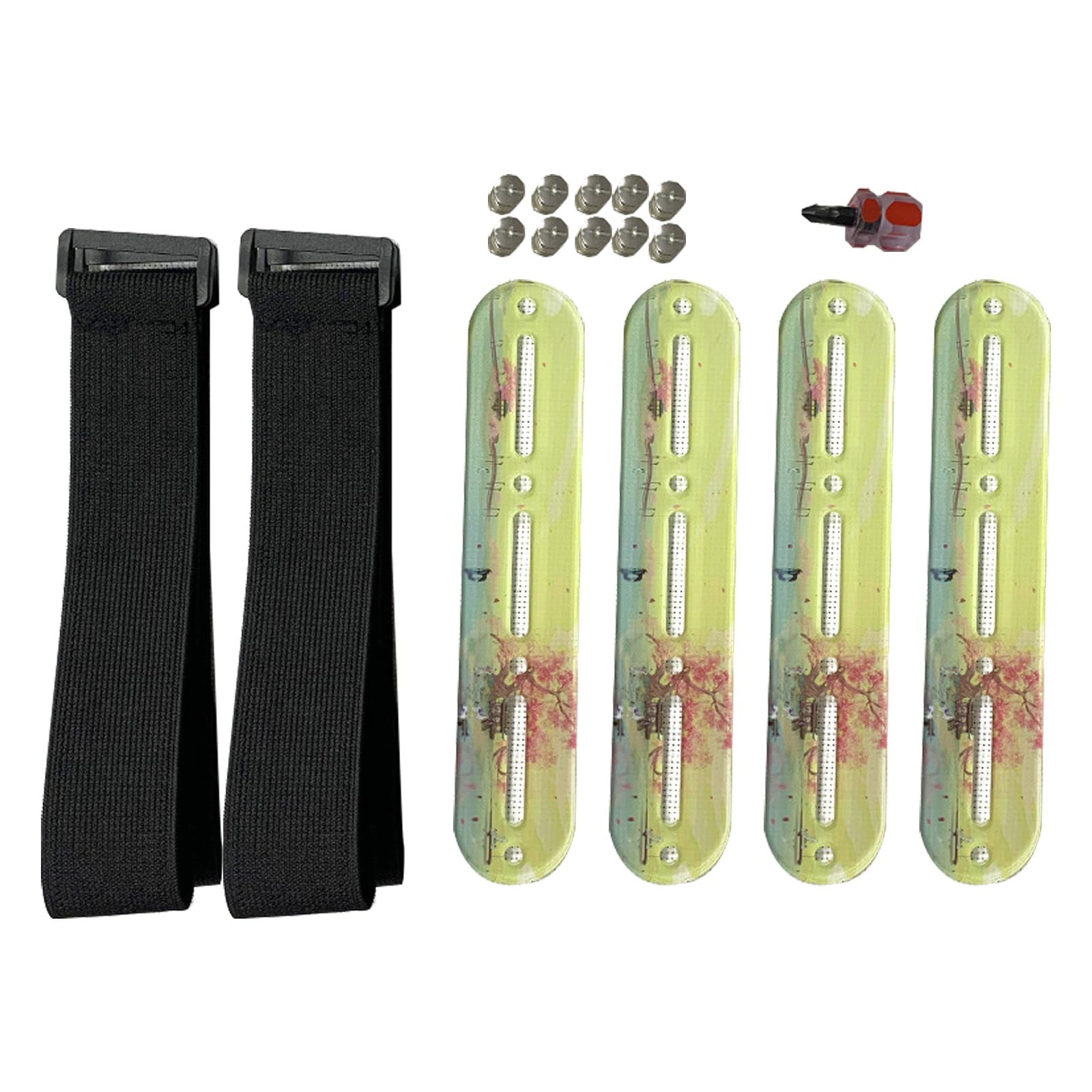 Tsophreniq Acrylics Stitching Side Tension Clip Set with Elastic Strap for Stitching Project Embroidery Fabric Holder Clamp Sewing Tool
