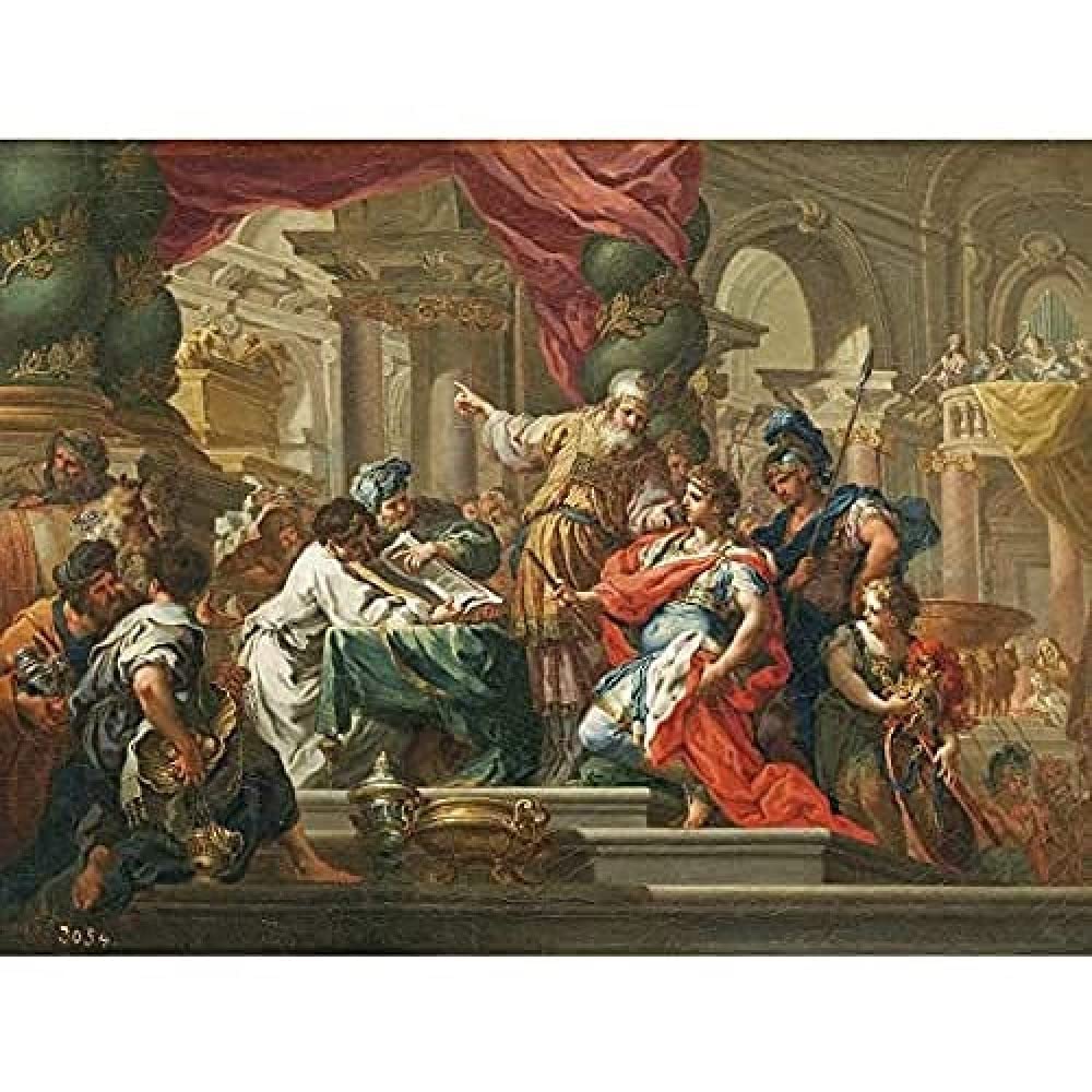 Fine Art Prints Conca Alexander Great Temple Jerusalem Painting Unframed Wall Poster Home Decor Premium