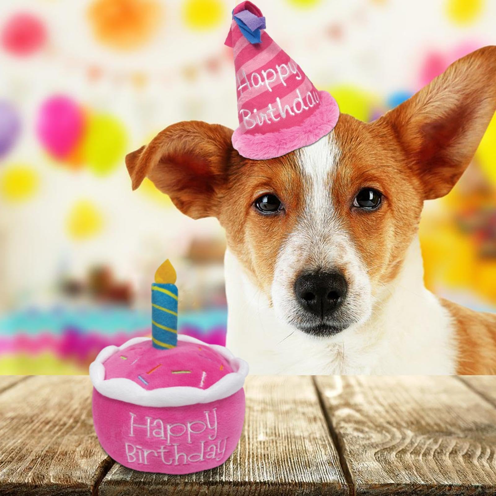 Hunde-Geburtstags-Set Mit Halstuch, Mütze & Spielzeug – Niedliches Party-Outfit Für Deinen Vierbeiner