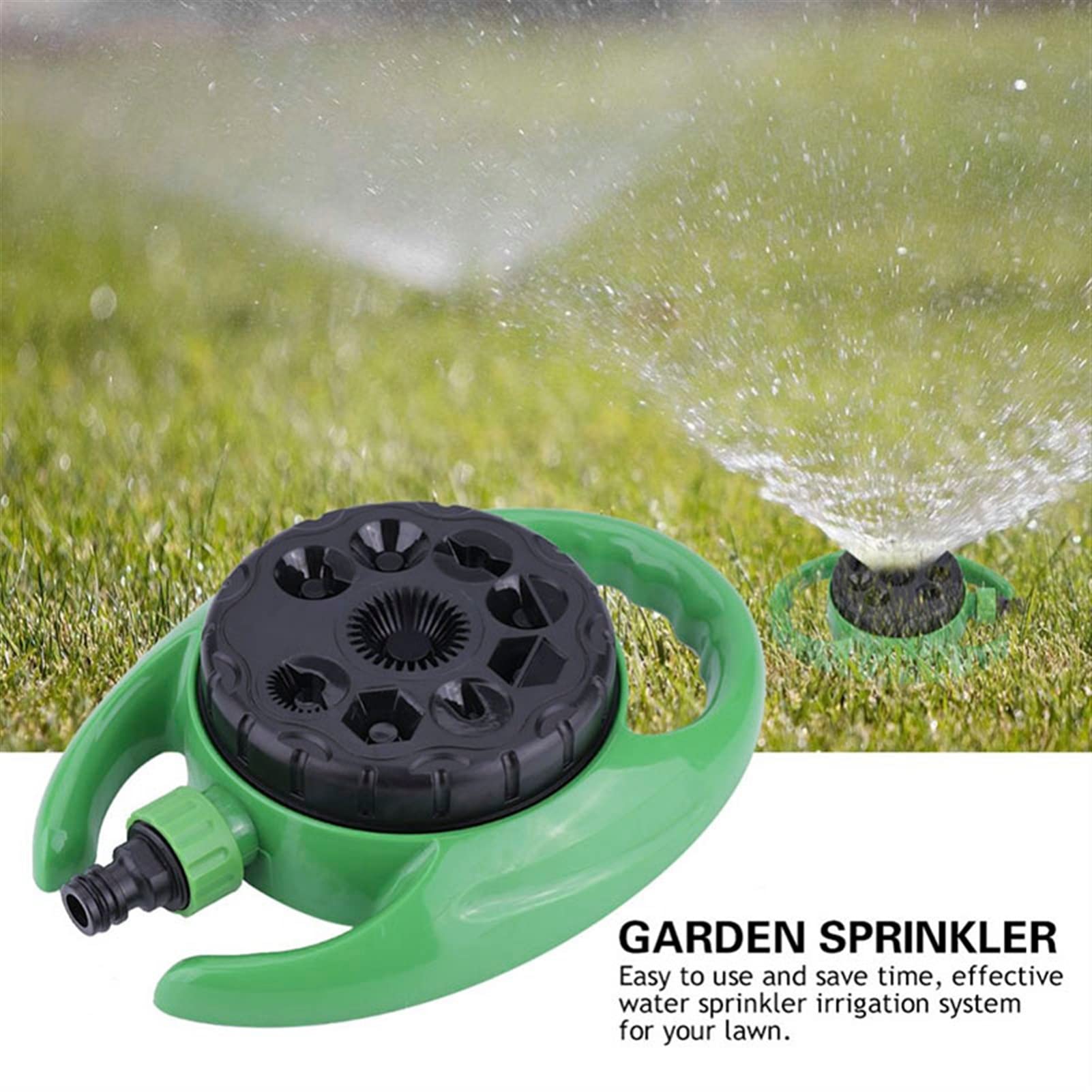 Rasensprenger für den Garten mit 9 Strahlarten Wassersprinkler für große Flächen für Rasen und Garten Gewächshaus-Bewässerungssystem Automatische Bewässerung Sprinkler Düse Sprayer