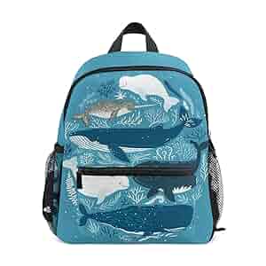 ハンドメイド　ミニリュック型ポーチ　イルカ　海の生き物 ハンドメイド ミニリュック型ポーチ イルカ 海の生き物