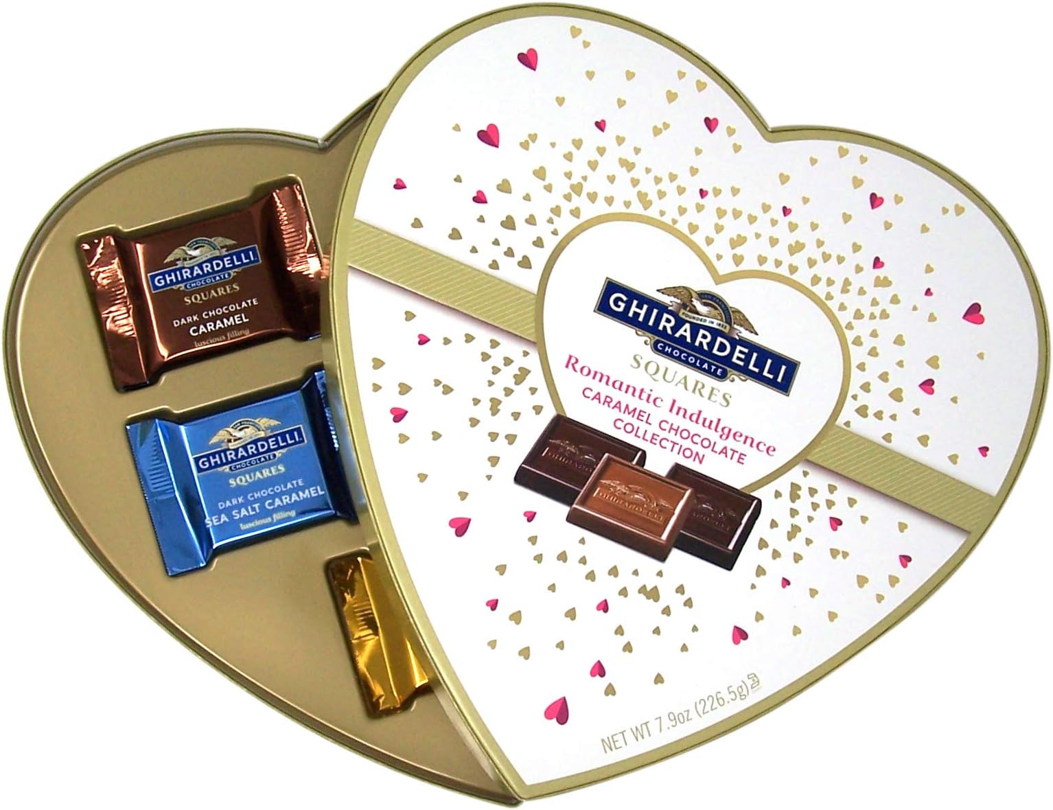 Ghirardelli Valentine's Day Romantic Indulgence Chocolate Collection Gift- 7.9 OZ
