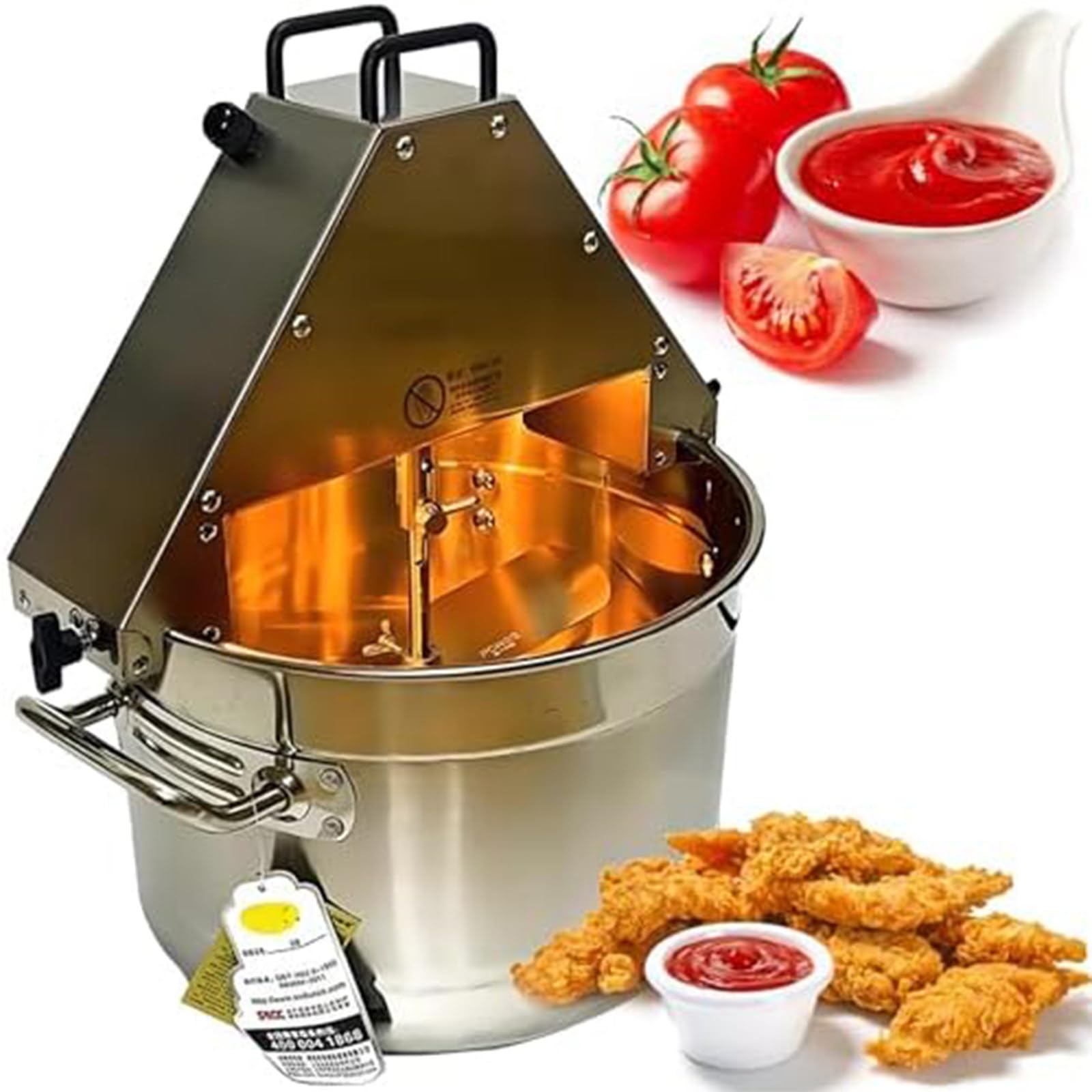 ZHIGUANYUN Automatic electric stirrer for jam and sauce, ideal for seasoning and filling hot pans