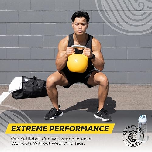 Miniatura 4 de Kettlebell Kings Competition Kettlebells Weight (35mm handle) 8-48 KG  Hand weights Workout Gym Equipment & Strength training sets for Women & Men