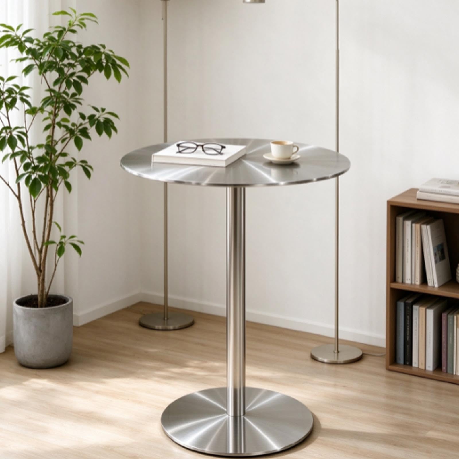 Table de Salle à Manger/Table d'appoint Ronde, Basse d'extérieur