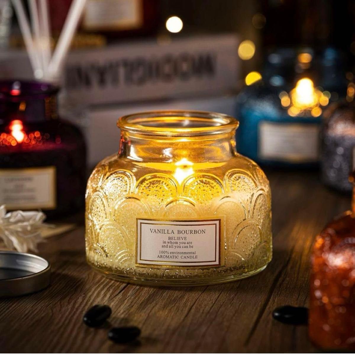 ホリデ－アロマキャンドル 185g Carriere Freres パインローズ