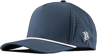 Bare Curved 5 Panel Rope Hat, Adjustable Snapaback, Fitted Style | Lightweight, Comfort Stretch, Quick Dry Cap