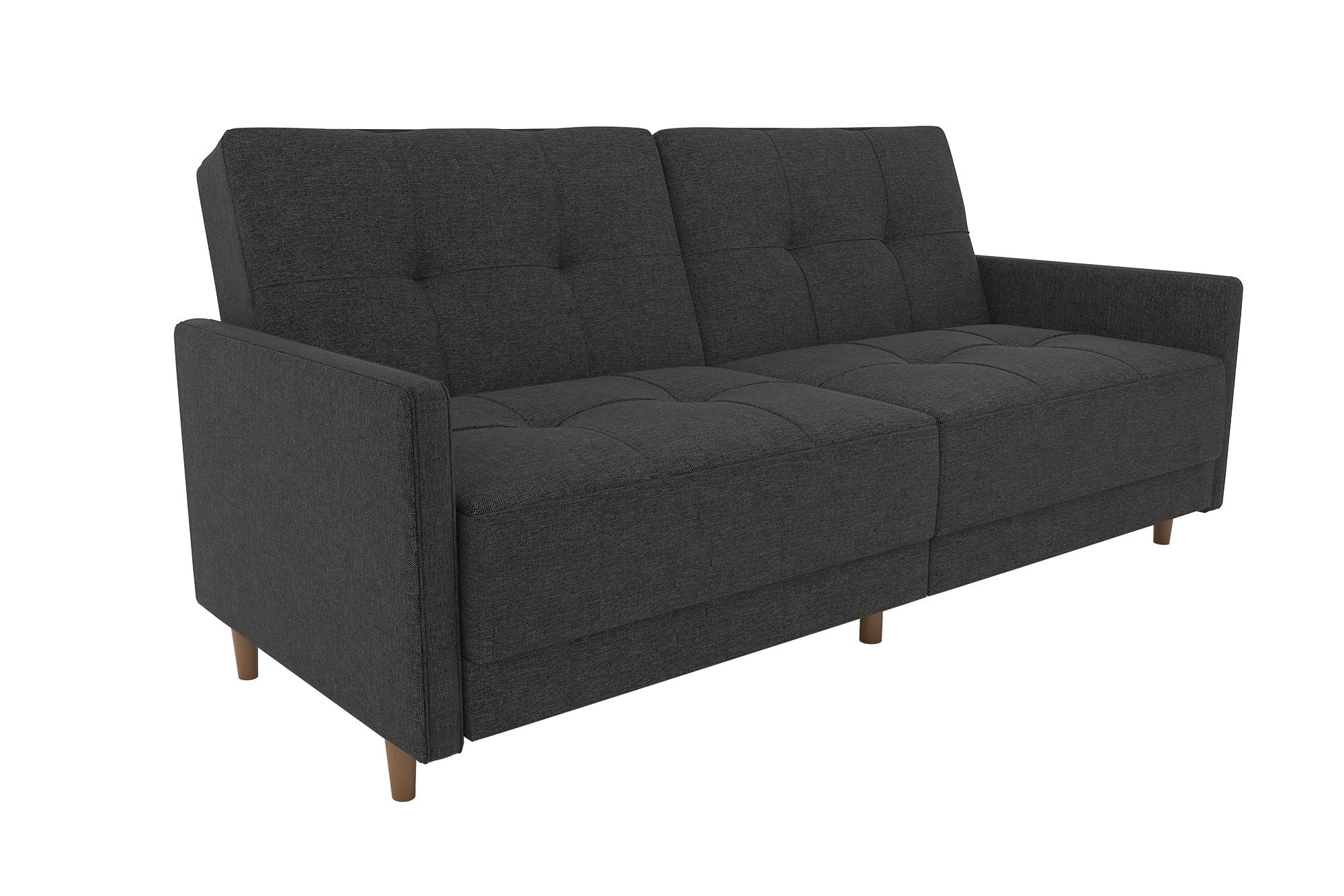 DHP Furniture Andora Sprung Seat Sofabed Linen Grey
