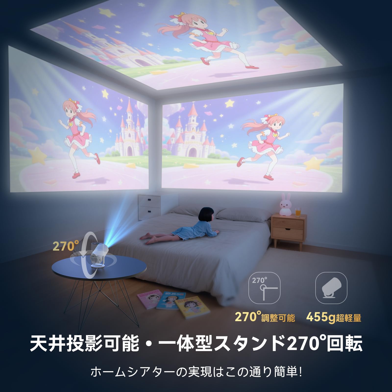 Amazon.co.jp: Tecaki 新型プロジェクター 家庭用【Android TV搭載