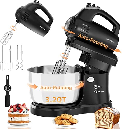 Stand Mixer Hand Mixer Kitchen Electric - 2-IN-1 3.2 QT