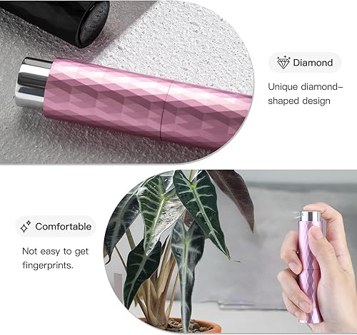 Miniatura 7 de LISAPACK Botella de spray atomizador de perfume 8ML (2 PCS) Dispensador de colonia vacío portátil (negro, gris)