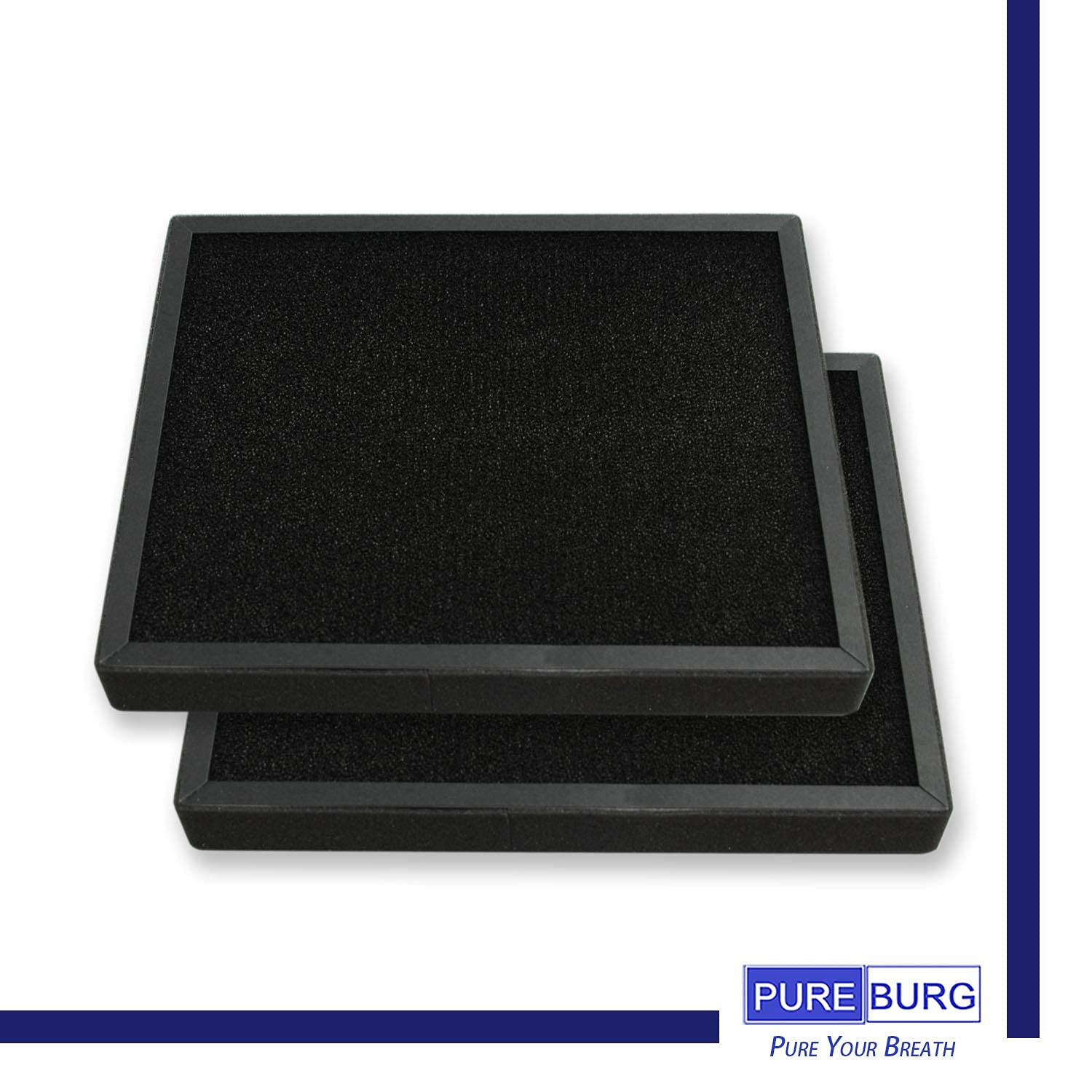 PUREBURG Lot De 2 Filtres HEPA + Charbon Actif 2-en-1 – Compatible Philips AC4080/10, Référence AC4158/00, Purification Air Efficace
