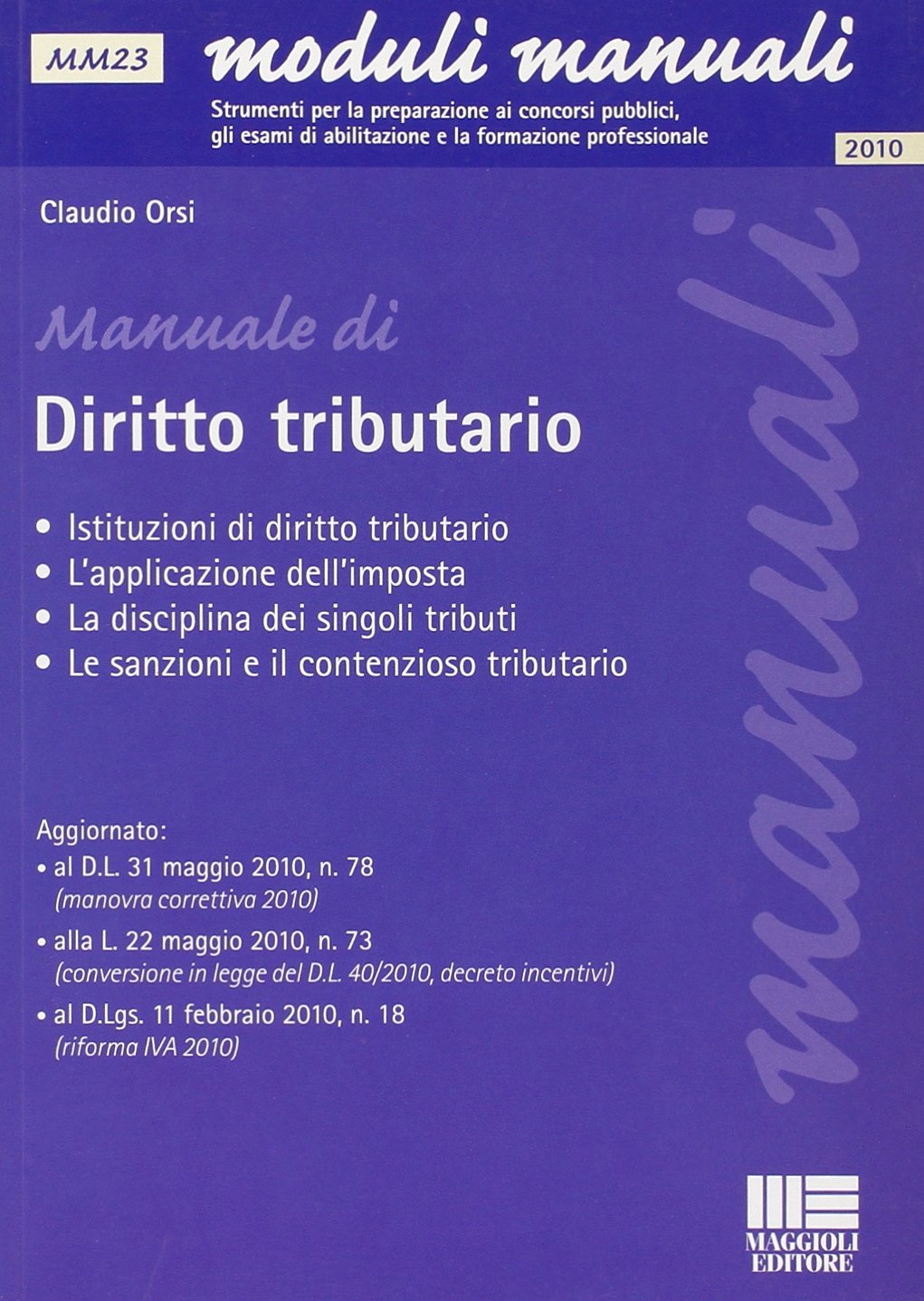 Manuale di diritto tributario