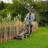 WORX WG743E Cordless Lawnmower 40 V - Professional Lawnmower with Mulching Function & PowerShare Battery - Lawn Mowing without Cable - Ideal for Gardens up to 500 m² - 3