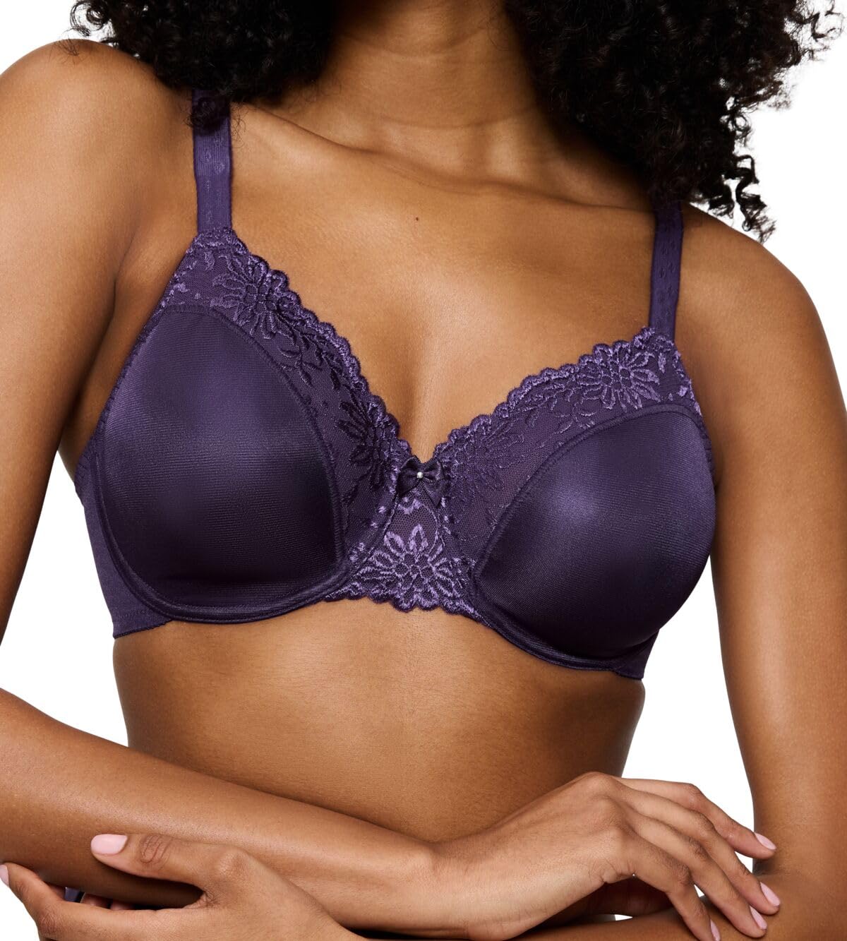 Triumph Damen Minimizer-BH Ladyform Soft W X, mit Bügel, ohne Polsterung, Verstellbare Träger, 90C, Royal Purple – Ansicht 3