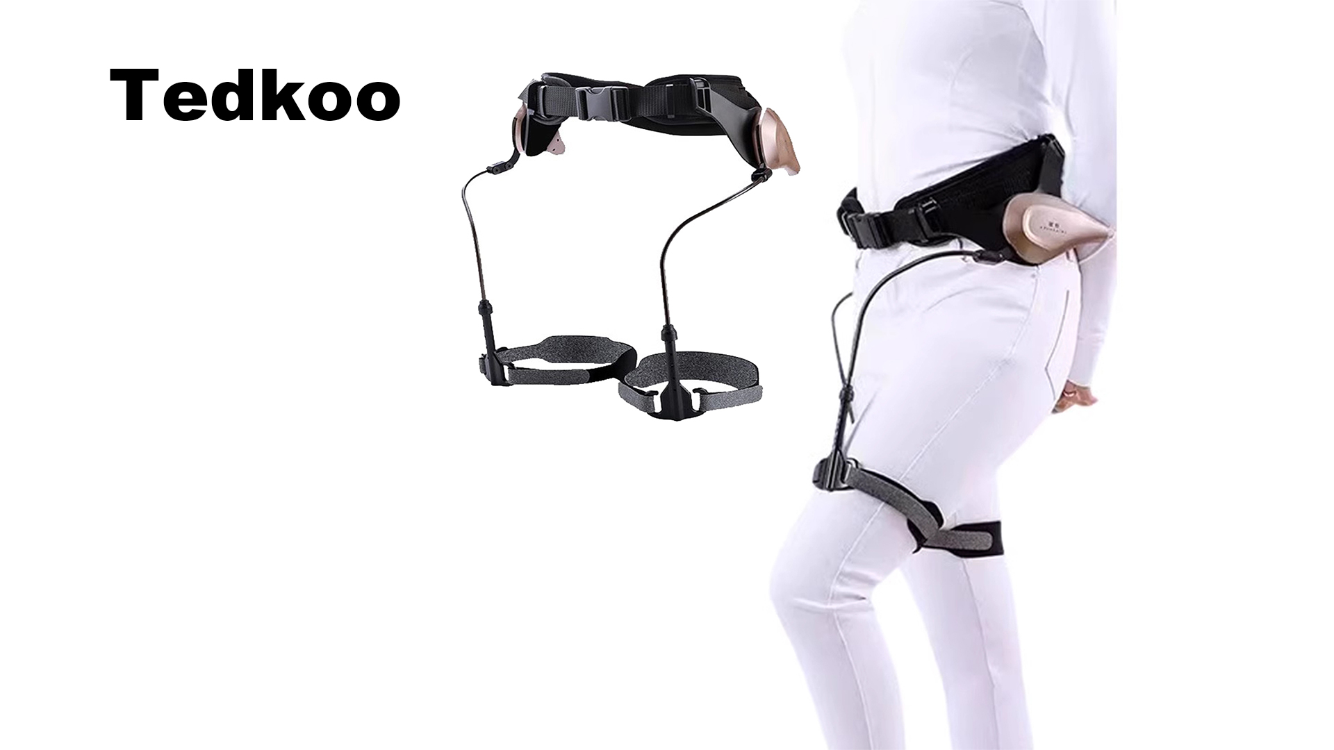 Image of Wearable Exoskeleton Walking Device, Adjustable Waist and Leg Circumference Walking Assistance Devices, Walking Assistance Devices with Weak /Medium /Strong Three-Speed for Climb Steps(Left+Right)
