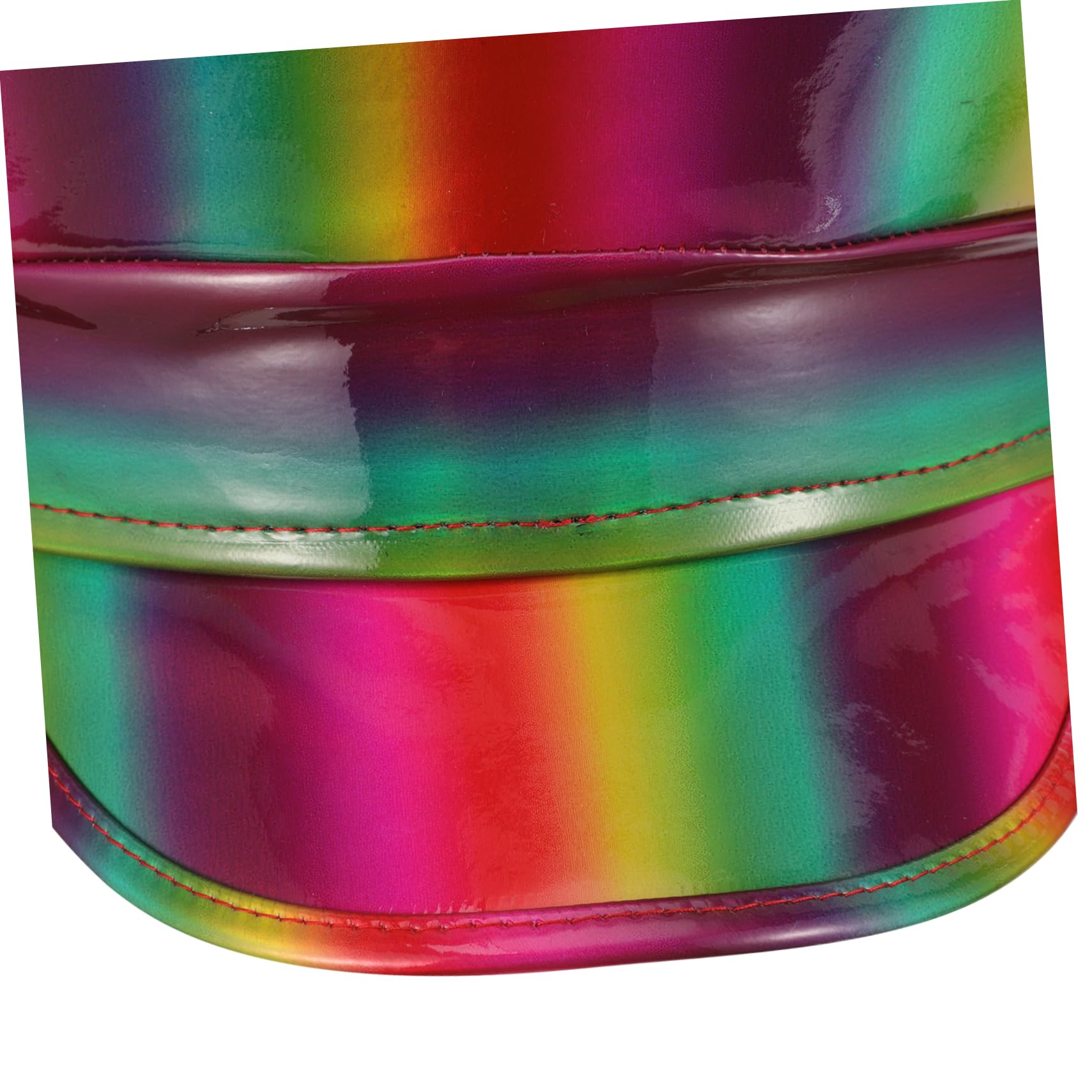 Sombrero de Capitán de Cuero Iridiscente, Talla Única, Estilo Marino | Ligero y Cómodo de Llevar, Diseño Creativo y Divertido, para Eventos Náuticos y Fiestas Temáticas