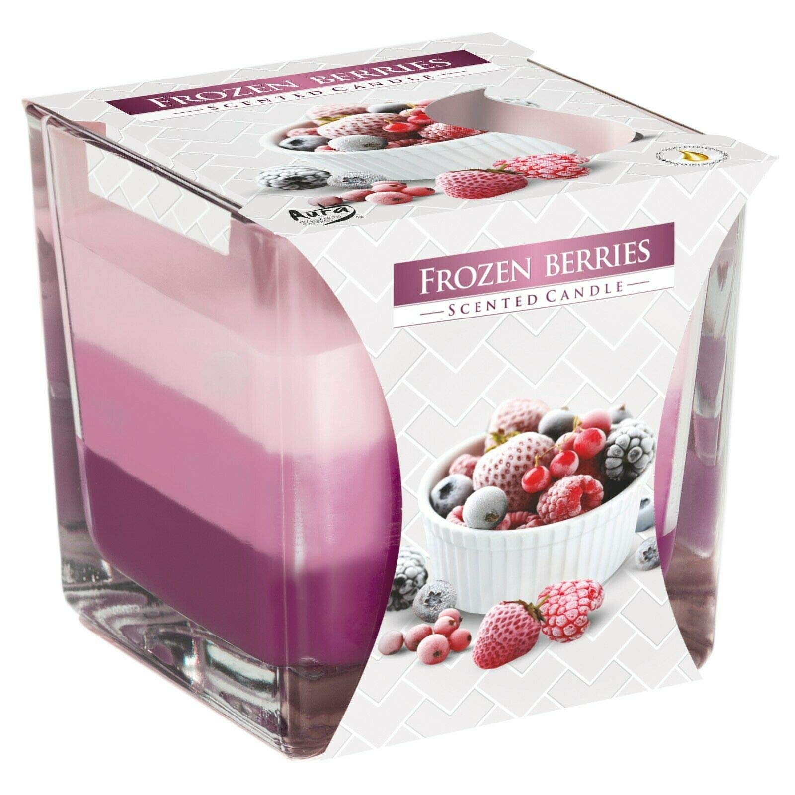 Soladirect Frozen Berries Scented Candle In Glass Jar 2 Wicks Assorted Fragrance Home Decor Xmas Gift