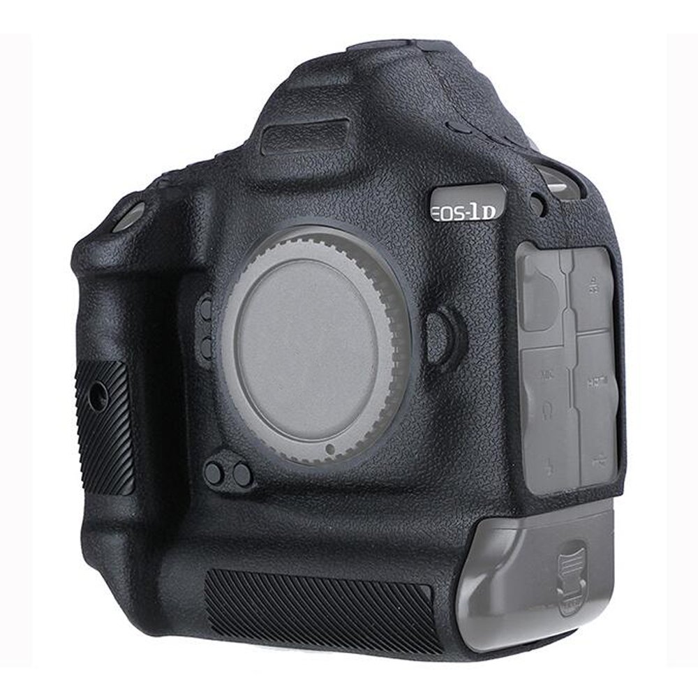 Market&YCY Custodia protettiva in silicone per fotocamera protettiva della fotocamera professionale, Per Canon 1DX II - Nero