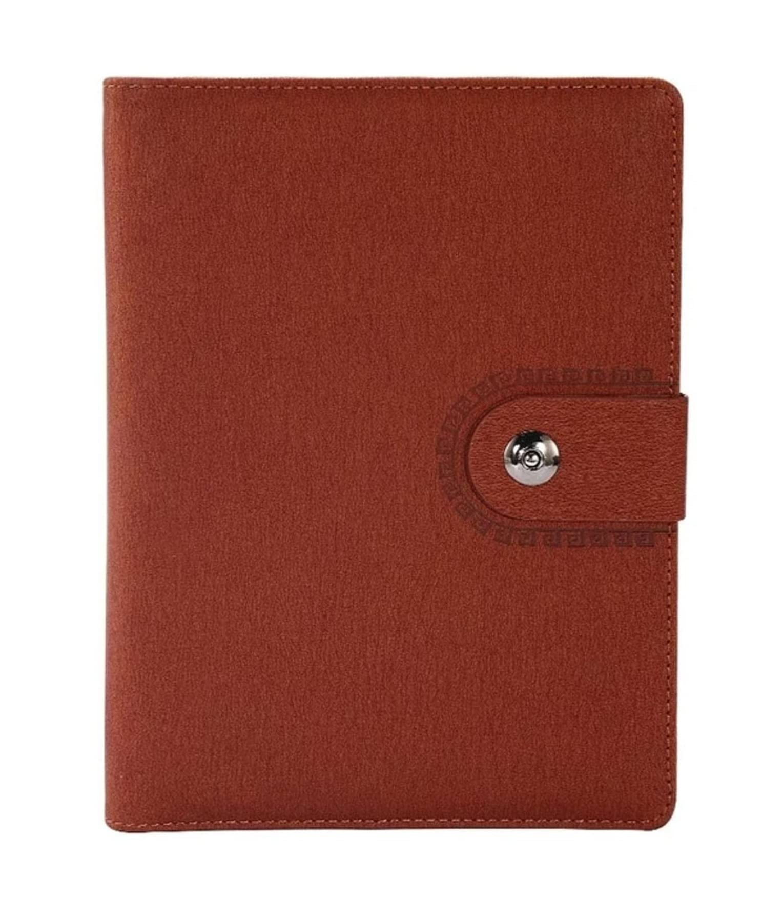 Notatnik 200 stron Prosty Okładka PU A5 Notebook dla Business Office School Papetery Diary Notatnik do Szkoły(Bruin)
