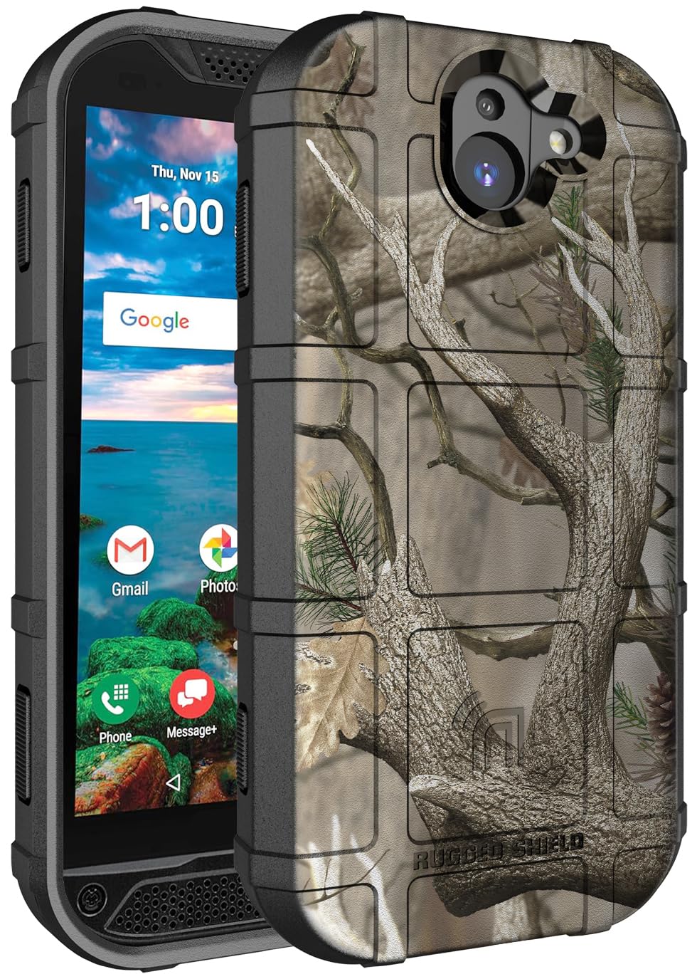 Jackpot Wireless Compatible Con Kyocera DuraForce Pro 3 Con Soporte Magnetico De Vidrio Templado Soporte Listo Para Soporte De Pie Completo Azul - Foto 11