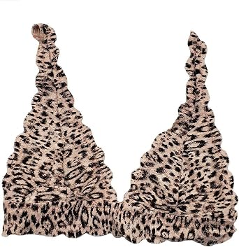 Cosabella Never Say Never Printed Triangle Bralette - NEVEP1321 Mandorla Uno/Animal, Small