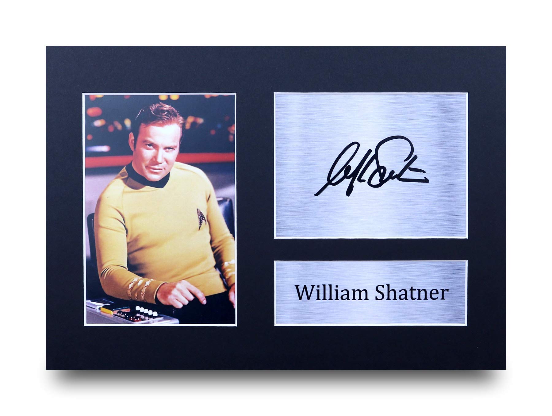 HWC Trading William Shatner A4 Ungerahmt Signiert Gedruckt Autogramme Bild Druck-Fotoanzeige Geschenk Für Star Trek Tv-Show-Fans