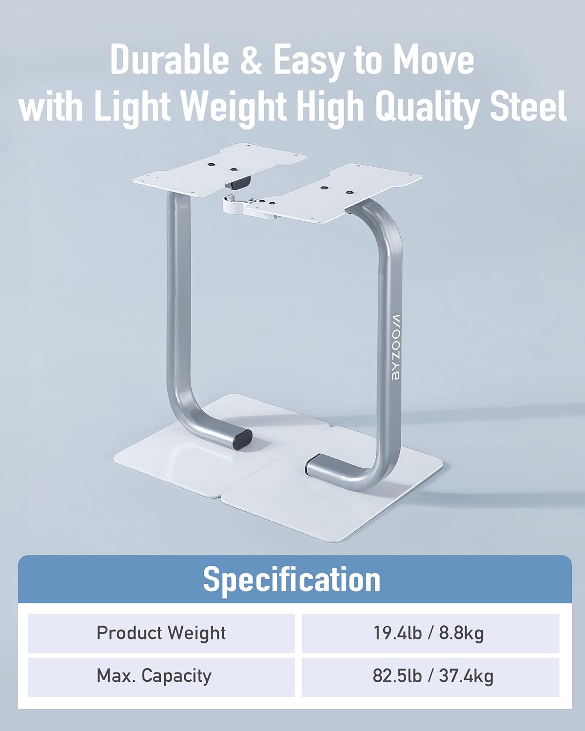 BYZOOM FITNESS White 25lb Adjustable Dumbbells Easy Bar Dumbbell Stand Kettlebell Full Set for Weight Training Body Workout