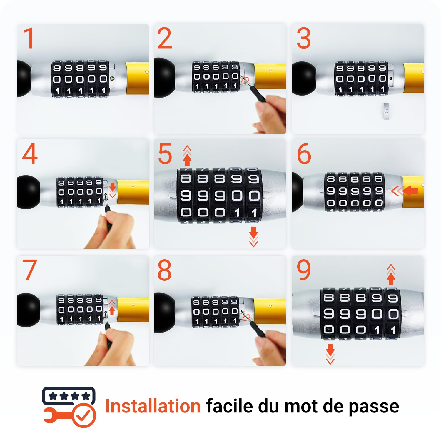PAJ LOCK - Sabot de Denver - Antidémarrage pour voitures de toutes marques, camions, remorques, motos, caravanes, etc. - Système antivol ajustable – Sabot de Denver robuste avec serrure de sécurité