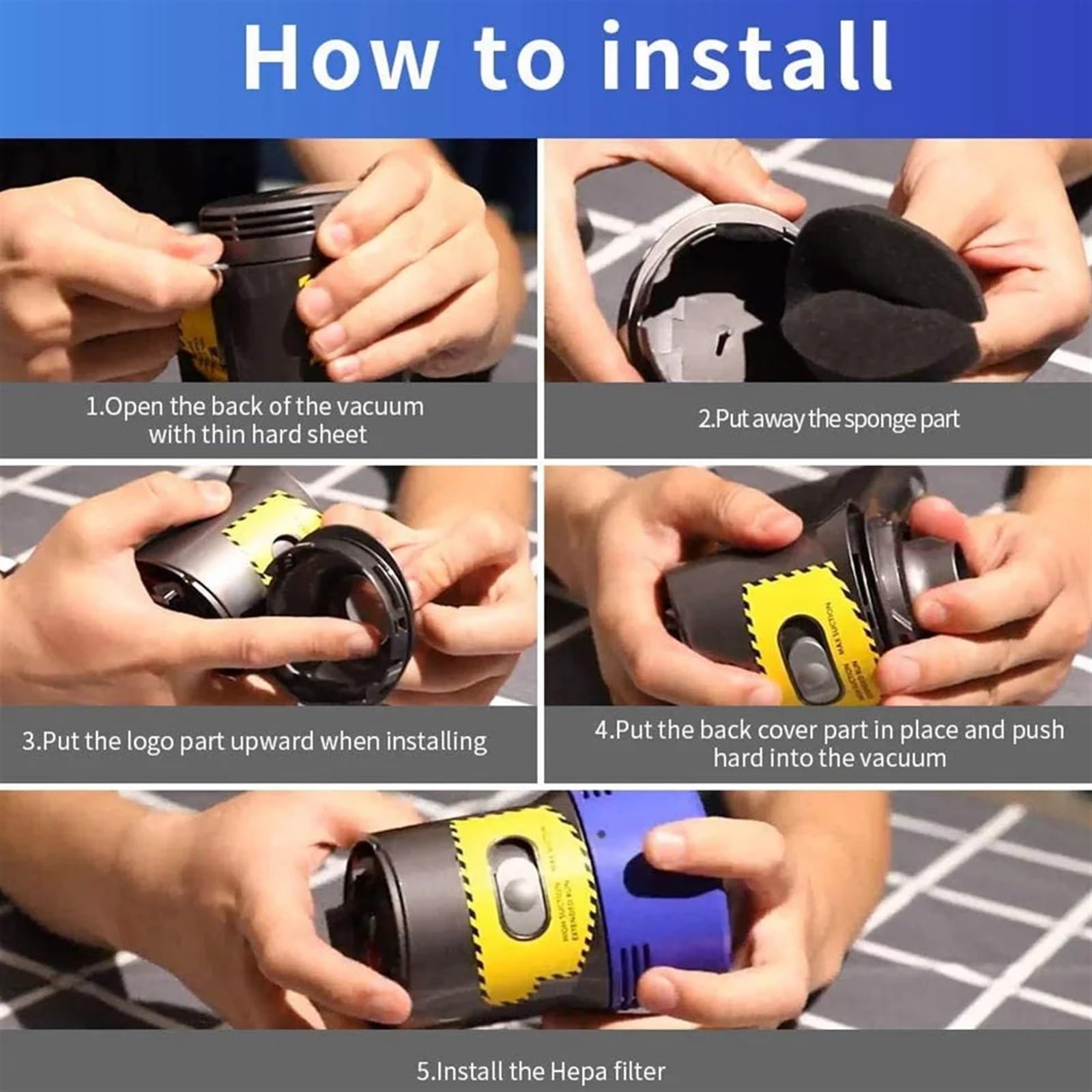 Kit de filtre de couvercle pour arrière de moteur, pour Dyson