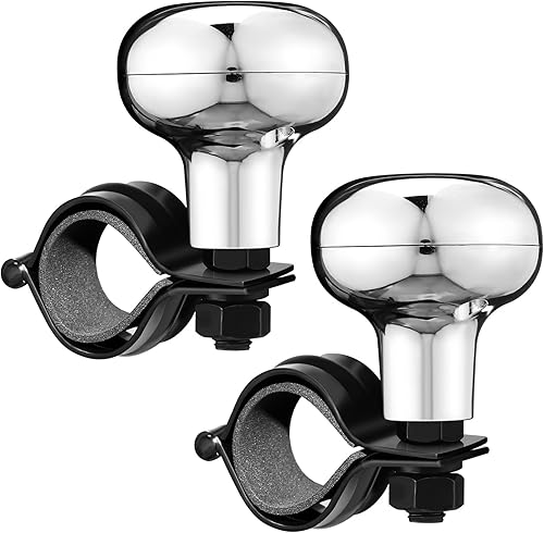 Miniatura 7 de 2 piezas de perilla giratoria para volante, perillas suicidas para volante, rotación de 360 grados, accesorios de tractor para automóviles,