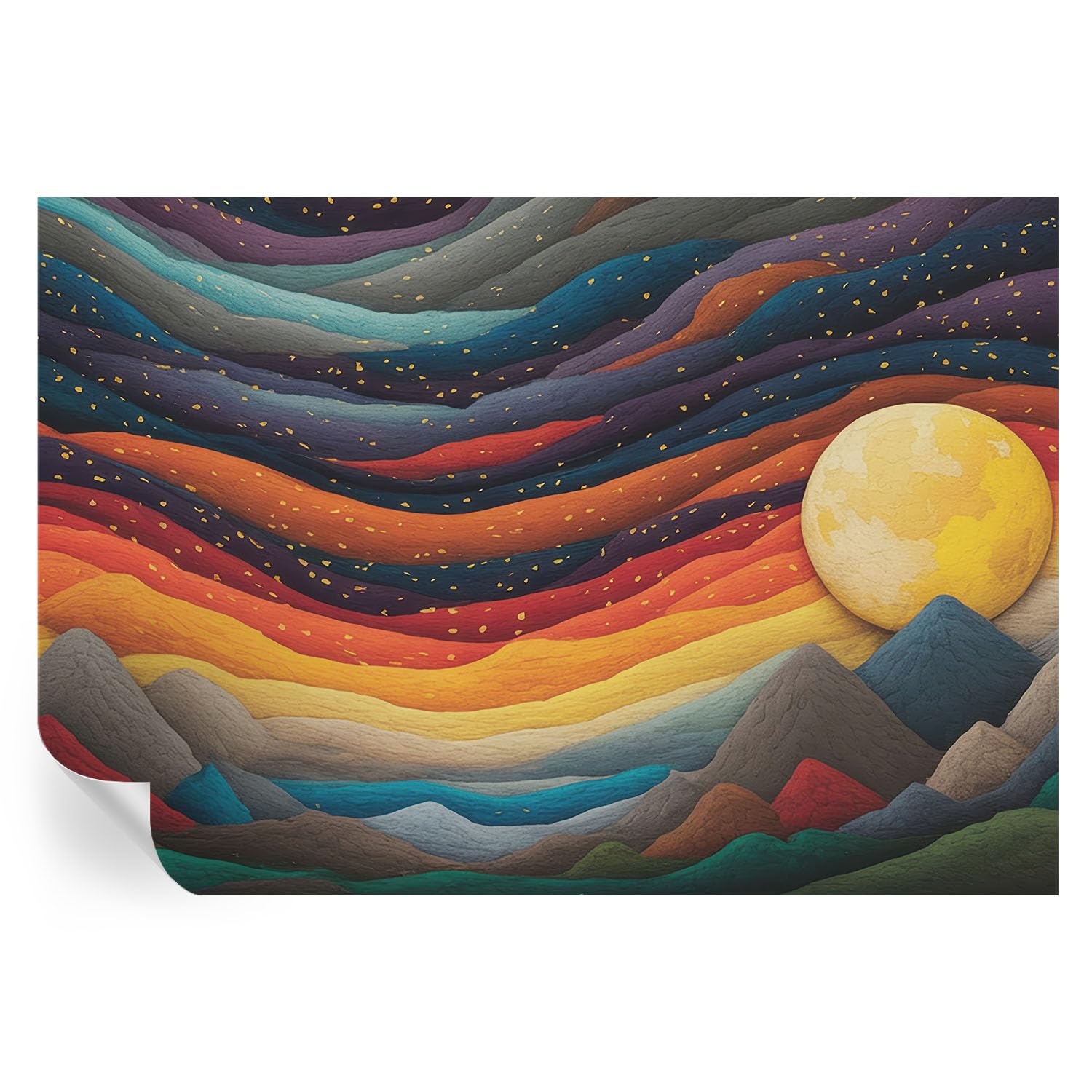Vinilos decorativos de fácil instalación con diseño de montañas y acabado limpio