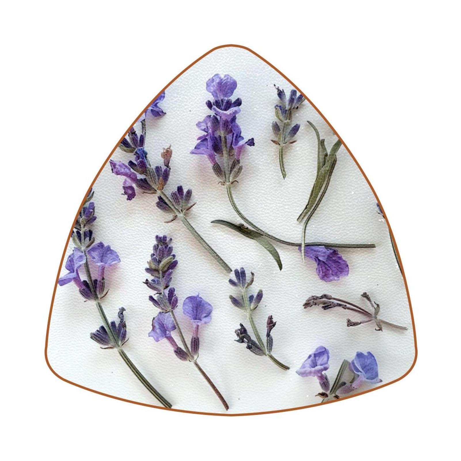 Dessous de verre en cuir anti-tache lavande pour protéger votre table basse des cercles de verre