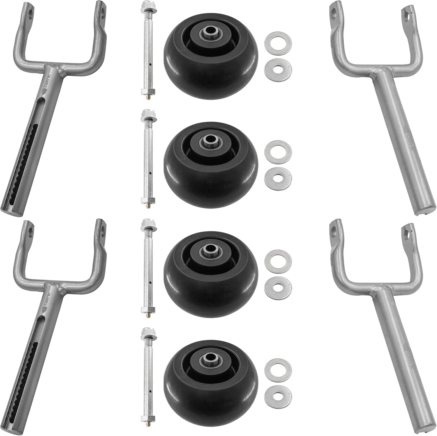 Caltric 54" Deck Wheel and Arm Compatible with John Deere X710 X730 X734 X738 X739 X750 X754 X758