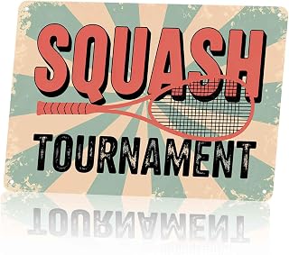 Squash Tournament Metal Sign 8 x 12 Inch