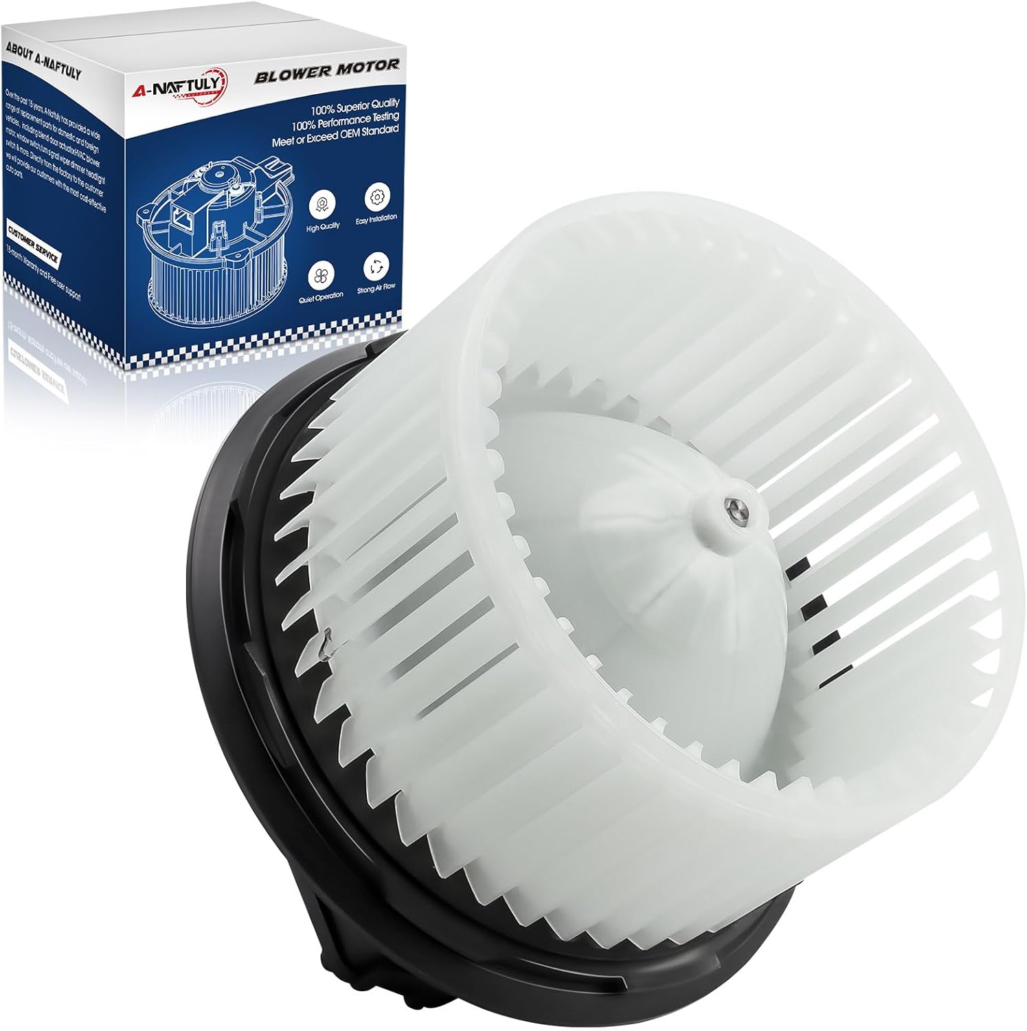 AC Blower Motor Fan Replacement Fits for 2012-2019 Ford Explorer, Flex, Taurus, Police Interceptor Sedan Utility, Lincoln MKS/MKT- HVAC Heater Blower Motor Assembly Front, Replace 700274