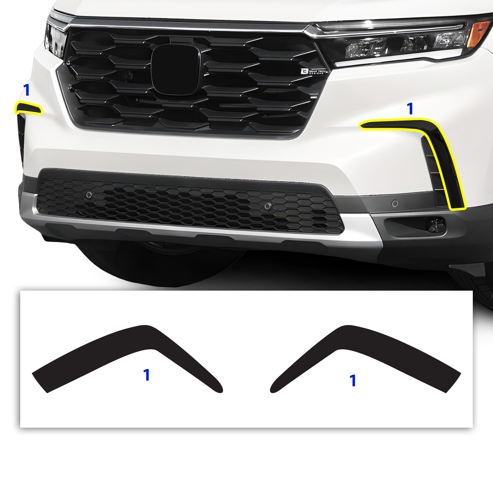 Amazon.com: BOGAR TECH DESIGNS for Honda Pilot 2023-2025 Lower