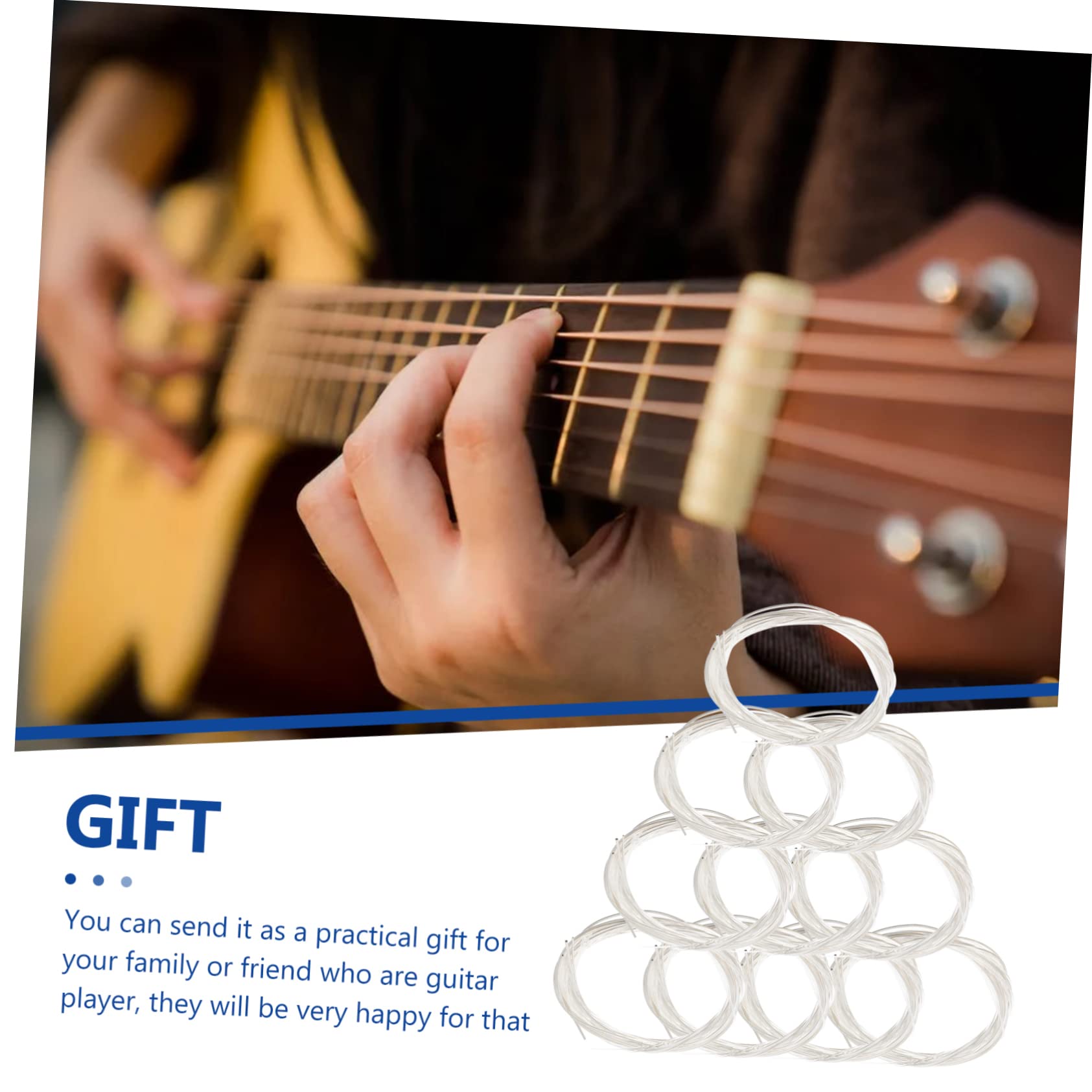 ibasenice 20confezioni Pacchi Di Corde Per Chitarra Nylon Di Corde Resistenti Per Chitarra Folk Per Musicisti e Regali Per Amici e Familiari