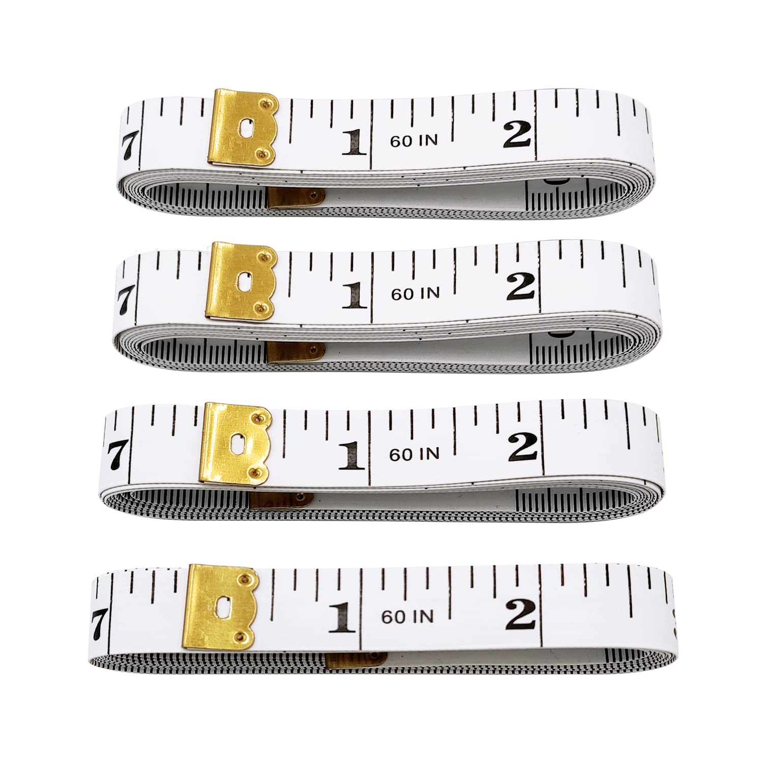 4 Pack Soft Tape Measure Double Scale 60inch/150cm,Fabric